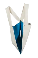 Podwójna torba na koc bawełniana - Zdjęcie bok