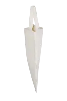 Torba bawełniana płaska z krótkim uchem - Zdjęcie bok