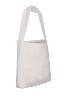 Torba bawełniana z dnem i jednym uchem - Zdjęcie bok