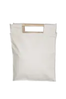 Torba bawełniana z drewnianymi rączkami - Zdjęcie numer 2