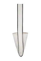 Torba bawełniana z uchem od boku do boku, lamowana - Zdjęcie bok