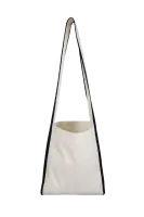 Torba bawełniana z uchem od boku do boku, lamowana - Zdjęcie numer 2