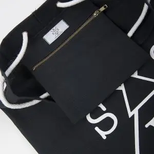 Czarna torba bawełniana