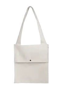 Torba bawełniana płaska z klapką - Zdjęcie