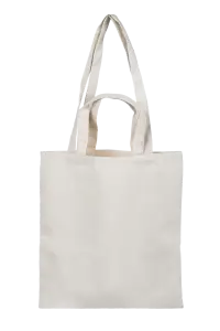 Torba bawełniana płaska z podwójnymi uszami - Zdjęcie