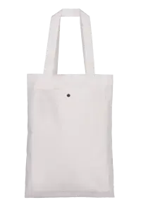 Torba bawełniana z kieszenią na froncie - Zdjęcie