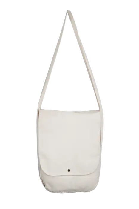 Torba bawełniana "ucho w dno" mniejsza z klapką - Zdjęcie