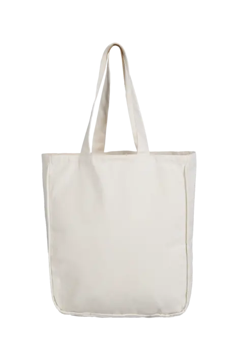 Torba bawełniana ze wstawianymi bokami i dnem - Zdjęcie