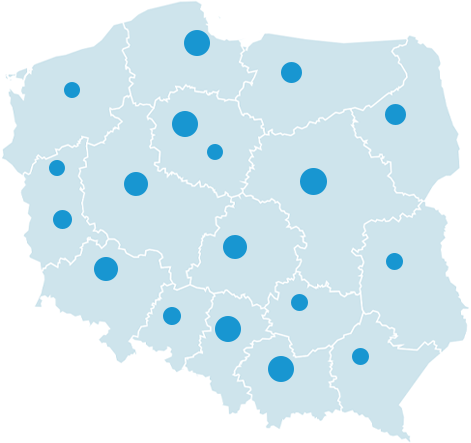 Mapa działalności Sampla